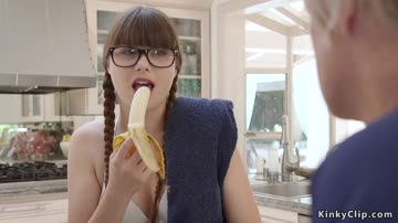 Hairy teen fucked by stepuncle and aunt