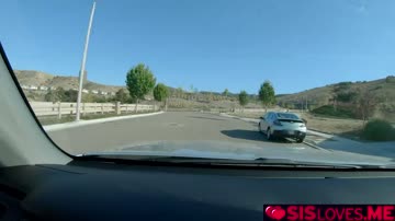Alina Belle sucks stepbros thick dick and drools