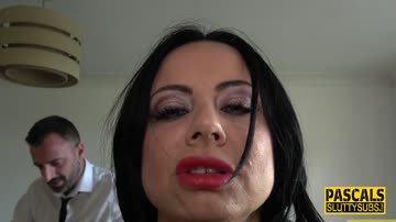 Busty bdsm whore nailed and throated