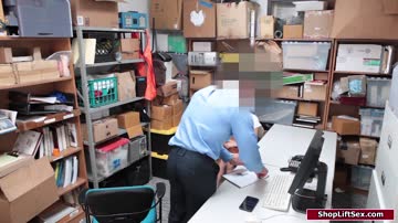 Petite shoplifter rammed hard by officers huge dick