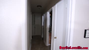 Pretty teen gets mouth jizzed in
