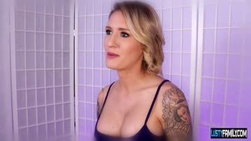 Bigtitted stepsister blows and rides dick