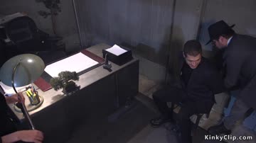 Criminal handcuffs and fucks detective