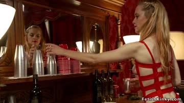 Sub rough banged at wine testing party