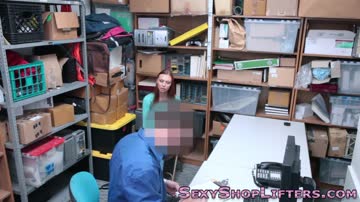 Caught shoplifter gets fucked