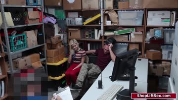 Thief offers her gf to the officer for their freedom