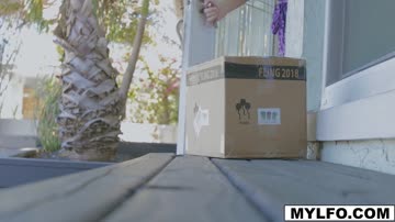 Carmen is so excited for the misdelivered package