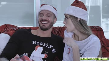 Stepdad Quinton slips into a Santa suit and punish stepdaugter Ariana as she requested