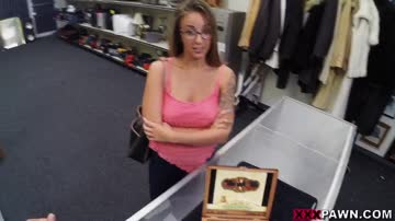 layla london bares it all at the pawn shop.